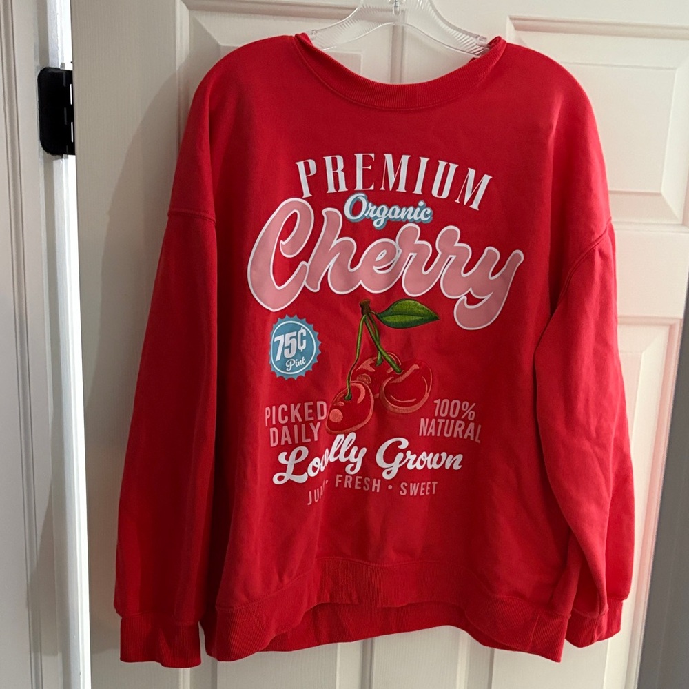 Wound Up Red Graphic Sweatshirt
